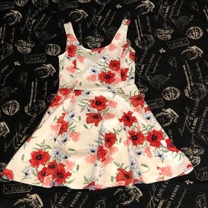 White floral dress